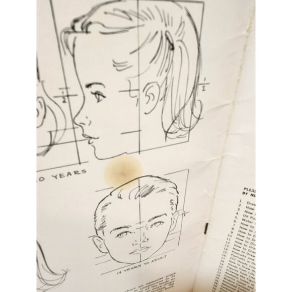 Vintage How To Draw and Paint Children by Viola French Art Instruction Book - Picture 4 of 8